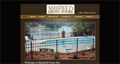 Desktop Screenshot of mayfieldfence.com
